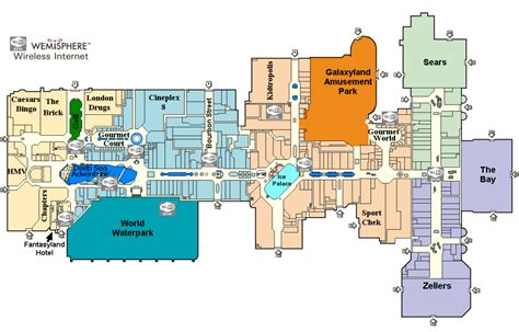 West Edmonton Mall map